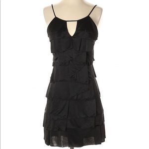 BCBG Black Cocktail Dress - Short -  Ruffles